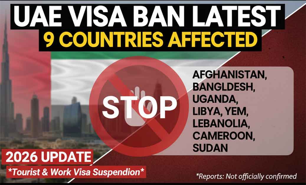 UAE Banned countries list 2026